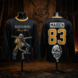 Unisex Heavy Metal 3D Printed Rock Band T-Shirt O-Neck Long Sleeve Streetwear Sports Shirt for Adults And Children