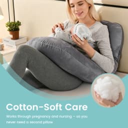 Soft Velvet J-Shaped Full Body Maternity Pillow Pregnant Women Back Leg Tummy Support Comfort Sleeping Pillow Festival Present