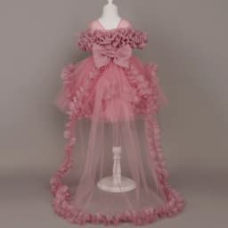 Kids Dress For Girls Ruffles Sleeve Flower Girl Gown Purple Birthday Evening Party Costume