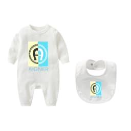 Fashion design newborn jumpsuit autumn new item, children's jumpsuit, scarf, scarf, men's baby long sleeved 2-piece set