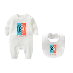 Fashion design newborn jumpsuit autumn new item, children's jumpsuit, scarf, scarf, men's baby long sleeved 2-piece set