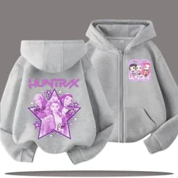 2026 Funny Zip Up Sweatshirts Kp-op Hoodie Children Clothes Kid Girl Boy Sweatshirt Zipper Hoody Baby Casual Top