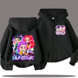 2026 Funny Zip Up Sweatshirts Kp-op Hoodie Children Clothes Kid Girl Boy Sweatshirt Zipper Hoody Baby Casual Top