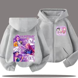 2026 Funny Zip Up Sweatshirts Kp-op Hoodie Children Clothes Kid Girl Boy Sweatshirt Zipper Hoody Baby Casual Top