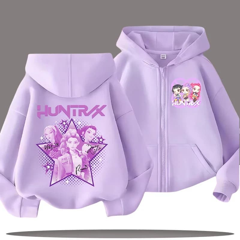 2026 Funny Zip Up Sweatshirts Kp-op Hoodie Children Clothes Kid Girl Boy Sweatshirt Zipper Hoody Baby Casual Top