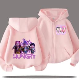 2026 Funny Zip Up Sweatshirts Kp-op Hoodie Children Clothes Kid Girl Boy Sweatshirt Zipper Hoody Baby Casual Top