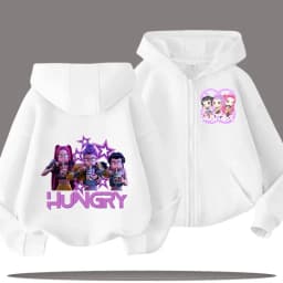 2026 Funny Zip Up Sweatshirts Kp-op Hoodie Children Clothes Kid Girl Boy Sweatshirt Zipper Hoody Baby Casual Top