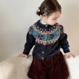 Girls' Sweater Coat for Autumn, Stylish and Super Cute Children's Knitted Cardigan, Baby Girl's Clothing