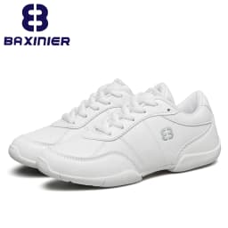 Girls White Cheerleading Shoes Lightweight Youth Cheer Competition Sneakers Kids Training Dance Tennis Walking Shoes