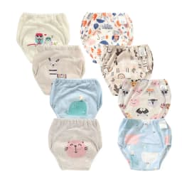 8pcs/6pcs Boy Potty Training Pants Breathable Absorbent Training Underwear Comfortable Underpants Potty Training Toilet Pants