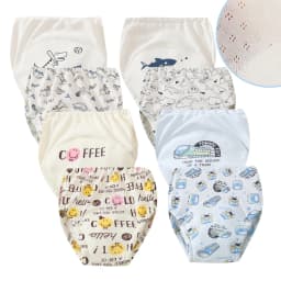 8pcs/6pcs Boy Potty Training Pants Breathable Absorbent Training Underwear Comfortable Underpants Potty Training Toilet Pants