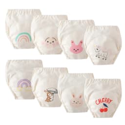 8pcs/6pcs Boy Potty Training Pants Breathable Absorbent Training Underwear Comfortable Underpants Potty Training Toilet Pants