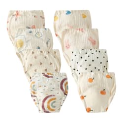 8pcs/6pcs Boy Potty Training Pants Breathable Absorbent Training Underwear Comfortable Underpants Potty Training Toilet Pants