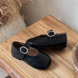 Autumn Girl's Flat Shoes Round Toe Hook-loop Shallow Chic Kid's Shoe Solid Colors Anti-slip Daily Casual Children Shoe 7-12Y