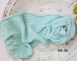 Seersucker Wrap Newborn Photography Props Soft Cotton Gauze Baby Swaddle Blanket Infant Studio Photo Basket Backdrop Accessories
