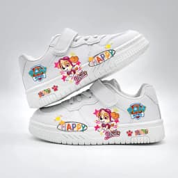 Girls Paw Patrol Cartoon Casual Shoes Children's 2026 New Design Cute White Sport Shoes Baby Kids Outdoor Breathable Sneakers