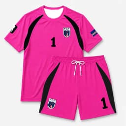 Vozinha No.1 Jersey & Shorts Set, Short Sleeve National Style Soccer Uniform with Drawstring Shorts, Training & Match Sportswear