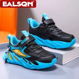 Fashion Children Sneakers Boys Breathable Flat Kids Shoes for Lightweight Sports Running Student Non-slip Walking Shoes