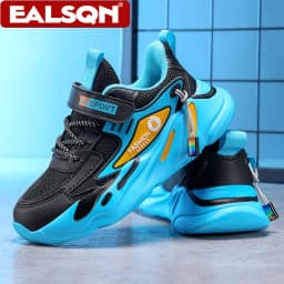 Fashion Children Sneakers Boys Breathable Flat Kids Shoes for Lightweight Sports Running Student Non-slip Walking Shoes