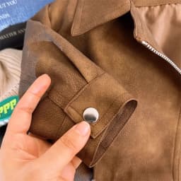 2 3 4 5 6 8 Years Girls Jacket Spring Autumn New Fashion Artificial Leather Coat For Kids Leisure Stain Resistant Outerwear