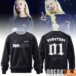 2026 AESPA Complaexity Tour Limited Long Sleeve Crew Neck Sweatshirt Casual Relaxed-Fit Soft Comfy Autumn Winter Family Matching