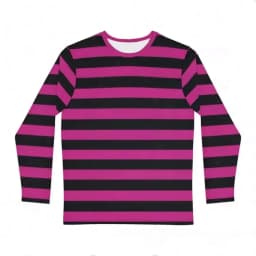 Girl's T-Shirt Rainbow Stripe Print Spring Casual Long Sleeve Tees Loose Round Neck Top Outdoor Comfortable Children's Clothing
