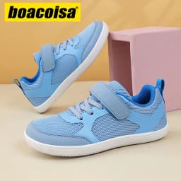 Outdoor Mesh Children's Boys Girls Sneakers Kids Wide Barefoot Splay Shoes For Toddler Walking Flat Students Tennis