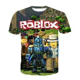 Roblox 3D Print Kids T Shirt Cartoon Game Character Short Sleeve Casual Summer Tops For Boys Girls Children Birthday Gift
