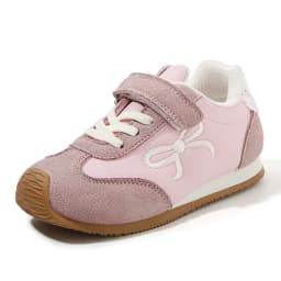 Kids'Casual Shoes Sneakers PU Leather Cutout Spring Shoes For Girls Anti-slip Soft Bottom Pink Off-white Shoes Size 21-32