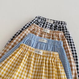 2026 New Spring 0-5Y Boys Pants Korean Style Plaid Straight-Leg Casual Pants Elastic Waist Children Clothing
