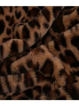 Imitation Rabbit Fur Leopard Print DoubleLayer Blanket for Home Sofa Camping Outdoor MultiFunctional Throw