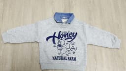 Spring New Children Clothes Korean Style Boys Fake Two Piece Sweatshirt Detachable Collar Cartoon Printed Long Sleeve Top