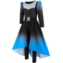 2026 Girls Heir Blue Top + SkirtPants Devil's Wonderland Halloween Fancy Dress Outfit Kids Carnival Birthday Party Clothes Girls