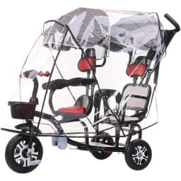 Twin Stroller Rain Cover Baby Pram Universal Accessories Baby Stroller Windproof Warm Dust Proof Cover