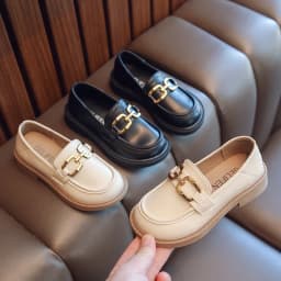 Girls' Princess Shoes 2025 Spring and Autumn Soft Soles Non-slip Foreign Style British Performance Loafers