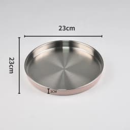 Big Baby Feeding Plate Silicone Stainless Steel Boy Girl Tableware Cute Plain