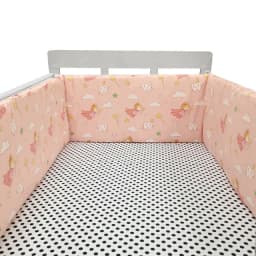 Nordic Stars Baby Bed Thicken Bumpers Zipper Design One-piece Crib Around Cushion Cot Protector Pillows 200*30 CM