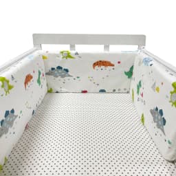 Nordic Stars Baby Bed Thicken Bumpers Zipper Design One-piece Crib Around Cushion Cot Protector Pillows 200*30 CM