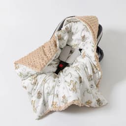Baby Safety Seat Basket Blanket for Newborn Doudou Fleece Quilt Swaddle Wrap Windproof Hooded Swaddling Blankets Stroller Cover