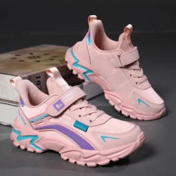 Kids Girls Shoes Running School Breathable Non-slip Sneakers Children Casual Shoes Outdoor Walking Tennis Sport All Season