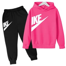 Kids Autumn Hoodie Letters Sports Pullover 3-12Years Coat Sweatshirt+Trousers Boy Girl Birthday Gift Clothes Leisure Fashion Set