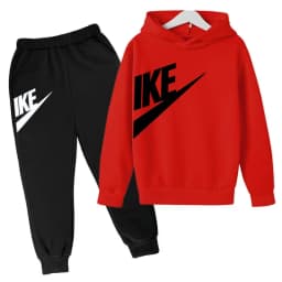 Kids Autumn Hoodie Letters Sports Pullover 3-12Years Coat Sweatshirt+Trousers Boy Girl Birthday Gift Clothes Leisure Fashion Set