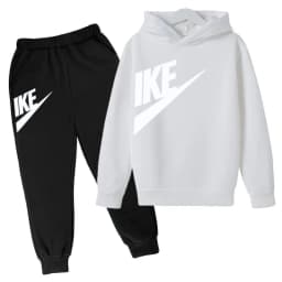 Kids Autumn Hoodie Letters Sports Pullover 3-12Years Coat Sweatshirt+Trousers Boy Girl Birthday Gift Clothes Leisure Fashion Set