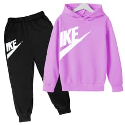 Kids Autumn Hoodie Letters Sports Pullover 3-12Years Coat Sweatshirt+Trousers Boy Girl Birthday Gift Clothes Leisure Fashion Set
