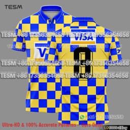 TESM Retro Polo Shirt Family Matching Football Jersey Men Casual Sports Lapel Shirt Breathable Short Sleeve Fan Top