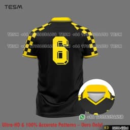 TESM Retro Polo Shirt Family Matching Football Jersey Men Casual Sports Lapel Shirt Breathable Short Sleeve Fan Top