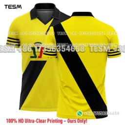 TESM Retro Polo Shirt Family Matching Football Jersey Men Casual Sports Lapel Shirt Breathable Short Sleeve Fan Top