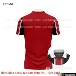 TESM Retro Polo Shirt Family Matching Football Jersey Men Casual Sports Lapel Shirt Breathable Short Sleeve Fan Top