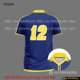 TESM Retro Polo Shirt Family Matching Football Jersey Men Casual Sports Lapel Shirt Breathable Short Sleeve Fan Top