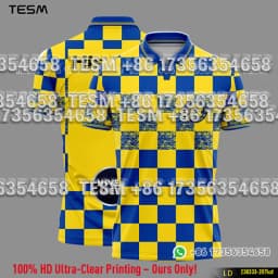 TESM Retro Polo Shirt Family Matching Football Jersey Men Casual Sports Lapel Shirt Breathable Short Sleeve Fan Top